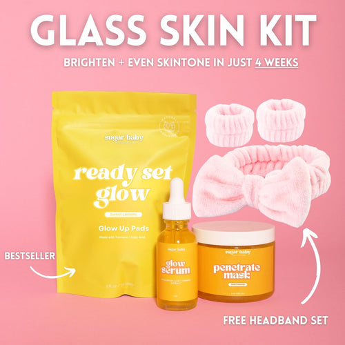 Glass Skin Kit + FREE Headband Set - Ultimate Routine for Bright & Even Skin