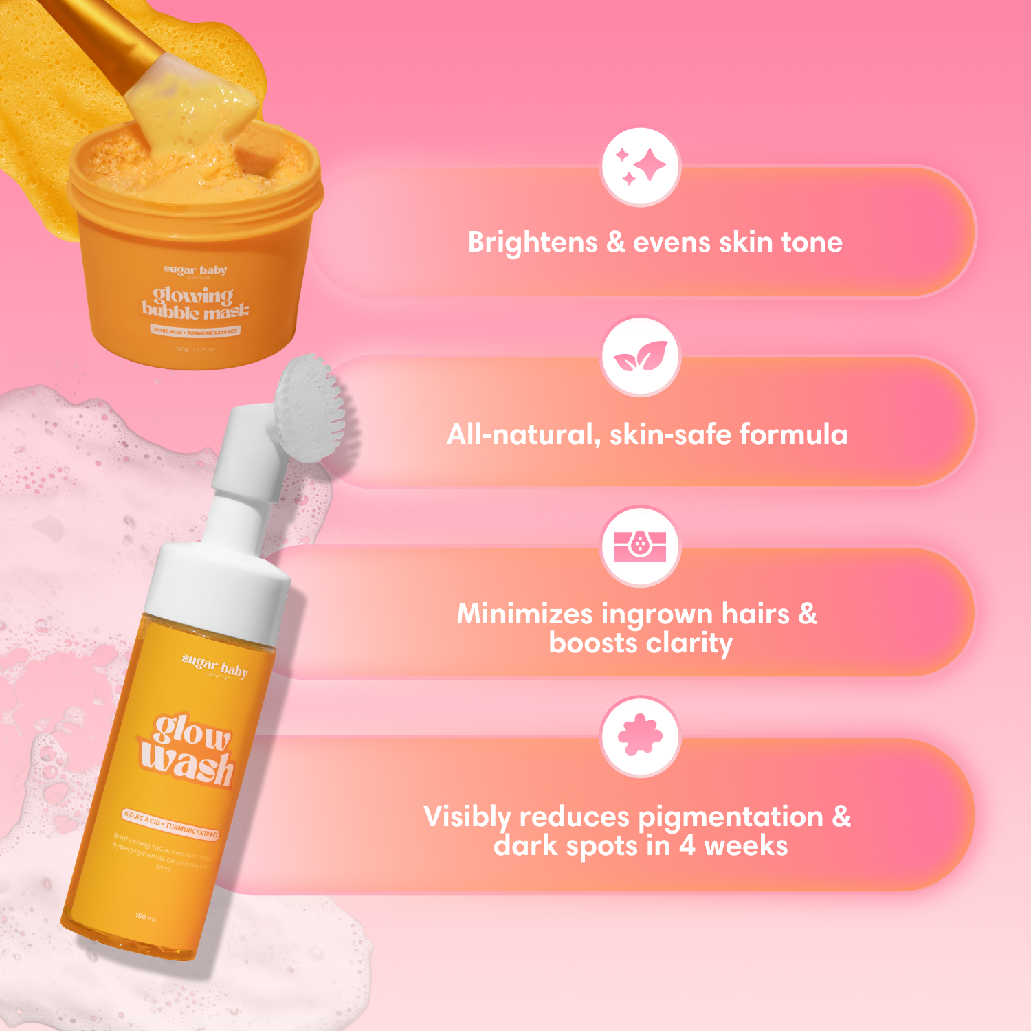 Viral Turmeric Glow Wash + FREE Bubble Mask