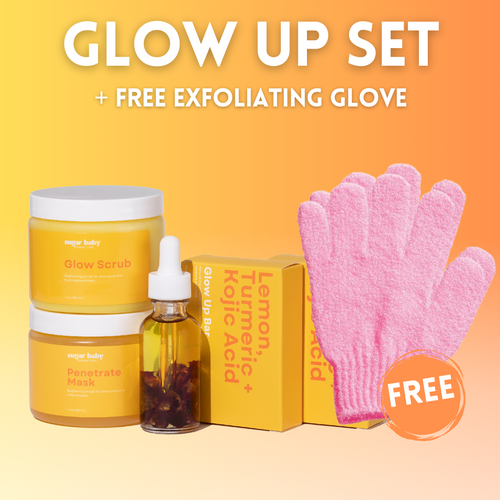 The Glow Up Set  + Free Exfoliating Gloves